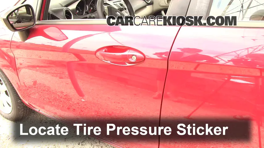 2011 Ford Fiesta SE 1.6L 4 Cyl. Sedan Tires & Wheels Check Tire Pressure